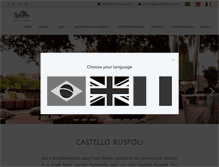 Tablet Screenshot of castelloruspoli.com